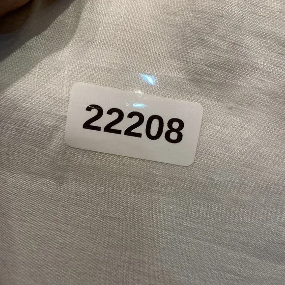 Quince European Linen Fitted Sheet Set King White Fitted Sheet + 2 Pillow Cases - Picture 6 of 6